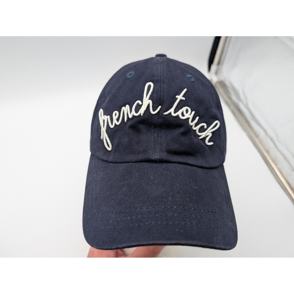 Maison Labiche Paris French Touch Navy Blue Cotton Baseball Cap Hat Adjustable